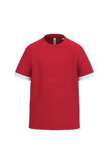 Proact Kids polyester multisport jersey in Sporty Red / White, voorkant