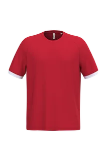 Proact Sport-t-shirt van polyester in Sporty Red / White, voorkant