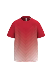 Proact Kids' multisport sublimated polyester jersey in Sporty Red, voorkant