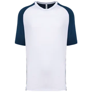 Proact Men’s two-tone raglan sleeve padel t-shirt in Sporty Navy / White, voorkant