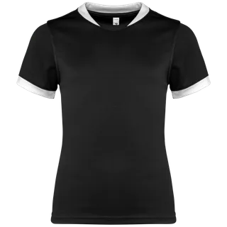 Proact Kinder rugbyshirt met korte mouwen in Black, voorkant