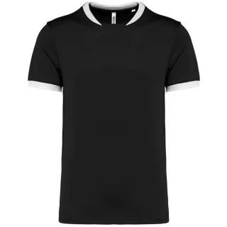 Proact Unisex short-sleeved rugby vest in Black, voorkant