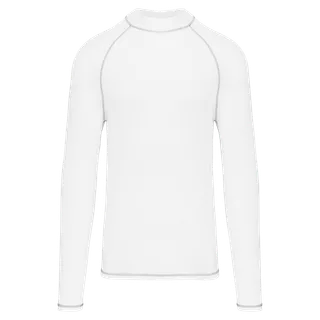 Proact Functioneel heren-T-shirt met lange mouwen en anti-UV-bescherming in White, voorkant