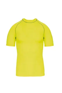Proact Functioneel kids-T-shirt met korte mouwen en anti-UV-bescherming in Fluorescent Yellow, voorkant