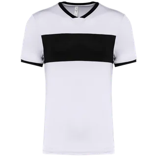 Proact Unisex multisport sport-T-shirt met korte mouwen in White / Black, voorkant