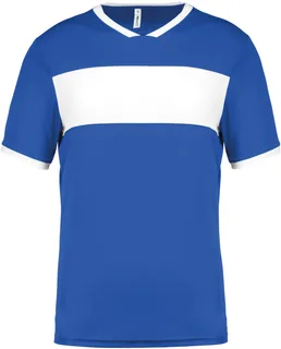 Proact Unisex multisport sport-T-shirt met korte mouwen in Sporty Royal Blue / White, voorkant