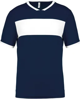 Proact Unisex multisport sport-T-shirt met korte mouwen in Sporty Navy / White, voorkant