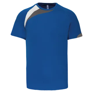 Proact Unisex short-sleeved multisport jersey in Sporty Royal Blue/ White / Storm Grey, voorkant