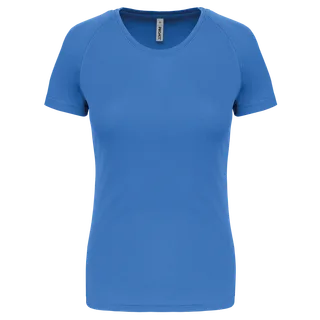 Proact Ladies' short-sleeved sports T-shirt in Aqua Blue, voorkant