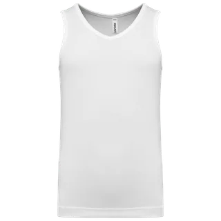 Proact Kids sports tank top in White, voorkant