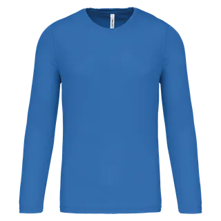 Proact Men's long-sleeved sports T-shirt in Aqua Blue, voorkant