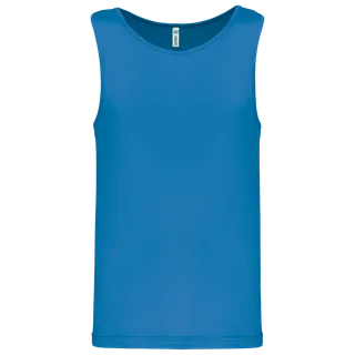 Proact Men's sports tank top in Aqua Blue, voorkant