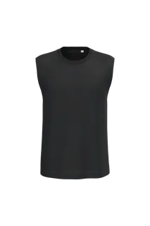 Proact Unisex 190 sleeveless t-shirt in Black, voorkant