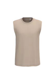 Proact Unisex 190 sleeveless t-shirt in Sand, voorkant