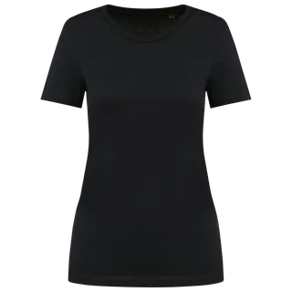 Kariban Premium Supima® dames-T-shirt ronde hals korte mouwen in Black, voorkant