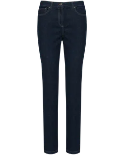 Kariban Premium Damesjeans in Denim, voorkant