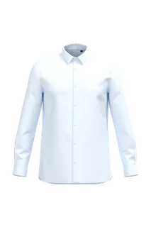 Kariban Premium Men's poplin Supima® shirt in White, voorkant