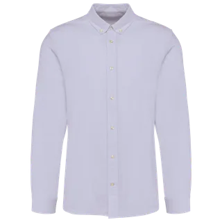 Kariban Premium Oxford overhemd lange mouwen in Oxford Lavender, voorkant