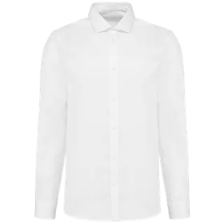 Kariban Premium Pinpoint Oxford-herenhemd lange mouwen in White, voorkant