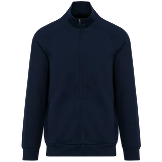 Kariban Premium Men's zipped jacket in Deep Navy, voorkant
