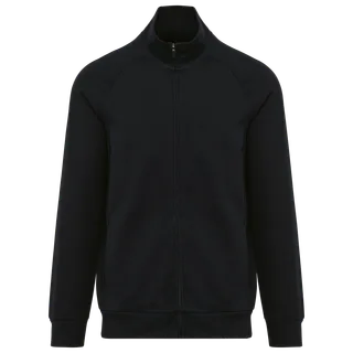 Kariban Premium Men's zipped jacket in Black, voorkant