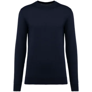 Kariban Premium Supima® herentrui ronde hals in Deep Navy, voorkant