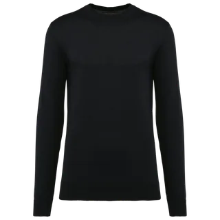 Kariban Premium Supima® herentrui ronde hals in Black, voorkant