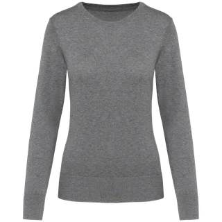 Kariban Premium Supima® damestrui ronde hals in Grey Heather, voorkant