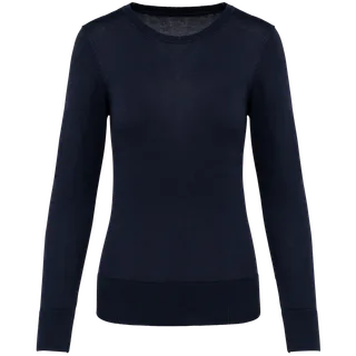 Kariban Premium Supima® damestrui ronde hals in Deep Navy, voorkant
