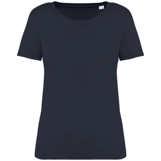 Native Spirit Ecologisch verwassen dames T-shirt in Washed Coal Grey, voorkant