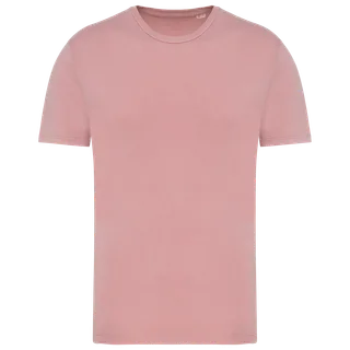 Native Spirit Eco-friendly unisex washed effect t-shirt in Washed Petal Rose, voorkant