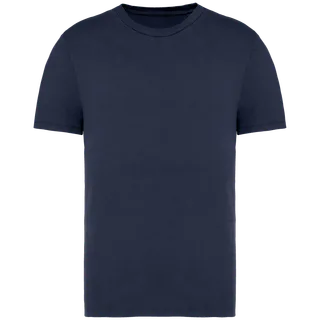Native Spirit Eco-friendly unisex washed effect t-shirt in Washed Navy Blue, voorkant