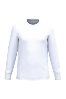 Native Spirit Ecologisch uniseks T-shirt met lange mouwen in White, voorkant
