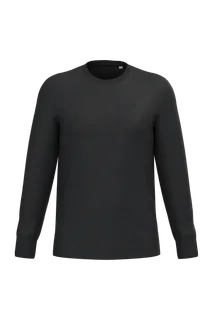 Native Spirit Ecologisch uniseks T-shirt met lange mouwen in Black, voorkant