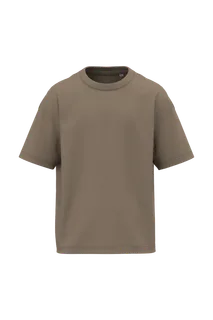 Native Spirit Ecologisch oversized kinder T-shirt in Driftwood, voorkant