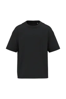 Native Spirit Ecologisch oversized kinder T-shirt in Black, voorkant