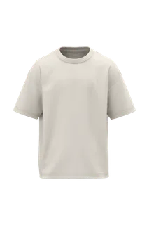 Native Spirit Ecologisch oversized kinder T-shirt in Ivory, voorkant