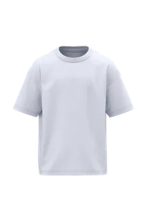 Native Spirit Ecologisch oversized kinder T-shirt in White, voorkant