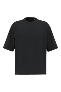 Native Spirit Duurzaam uniseks T-shirt met oversized fit in Black, voorkant
