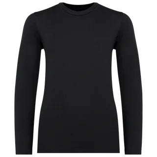Native Spirit Eco-friendly kids’ long sleeve t-shirt in Black, voorkant