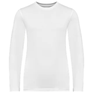 Native Spirit Eco-friendly kids’ long sleeve t-shirt in White, voorkant