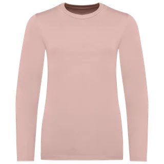 Native Spirit Eco-friendly kids’ long sleeve t-shirt in Petal Rose, voorkant