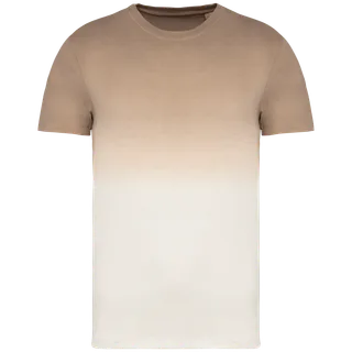 Native Spirit Ecologisch uniseks Dip Dye T-shirt in Dip Dye Wet Sand, voorkant