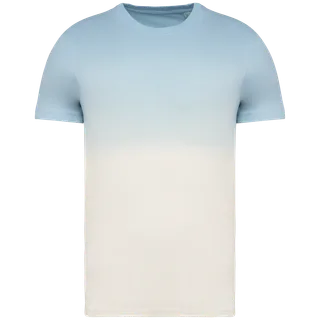 Native Spirit Ecologisch uniseks Dip Dye T-shirt in Dip Dye Aquamarine, voorkant