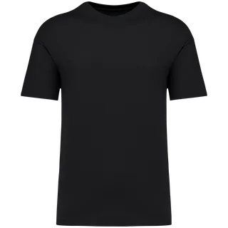 Native Spirit Eco-friendly kids’ dropped shoulders t-shirt in Black, voorkant