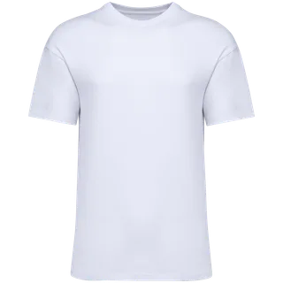 Native Spirit Eco-friendly kids’ dropped shoulders t-shirt in White, voorkant