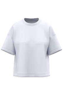 Native Spirit Duurzaam boxy dames-T-shirt met afhangende schouders in White, voorkant