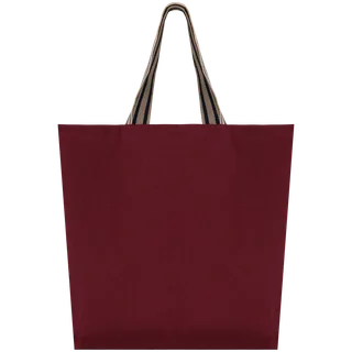 Native Spirit Grote ecologische shopper in Rosewood / Desert Sand / Horizon Blue Stripes, voorkant