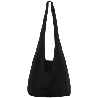 Native Spirit Schoudertas van fleece in Black, voorkant