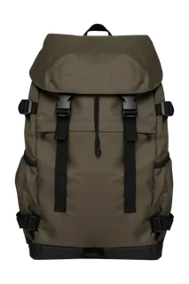 Native Spirit Ecologische uniseks rugzak in Organic Khaki / Black, voorkant